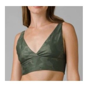 NWT prAna Lanya Brami Sports Bra Small Sage Camo